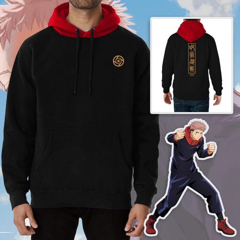 Hoodie Yuji Itadori Jujutsu Kaisen Sweater Hoodie Anime | Etsy