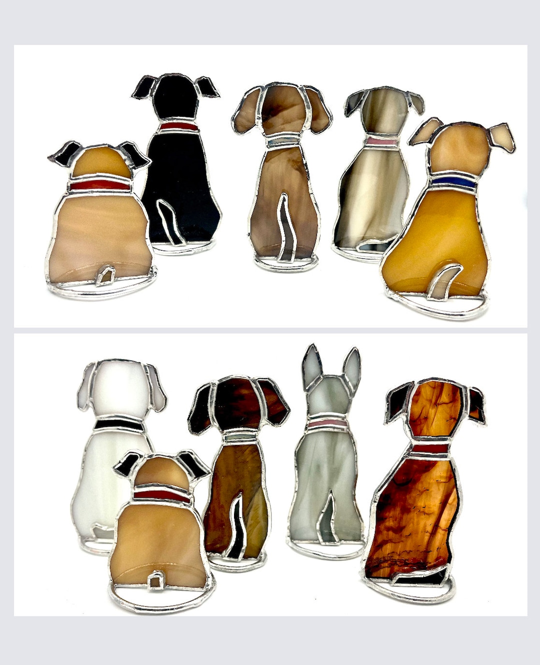Cockapoo Stained Glass Pattern Stained Glass Pups - Pattern - Etsy