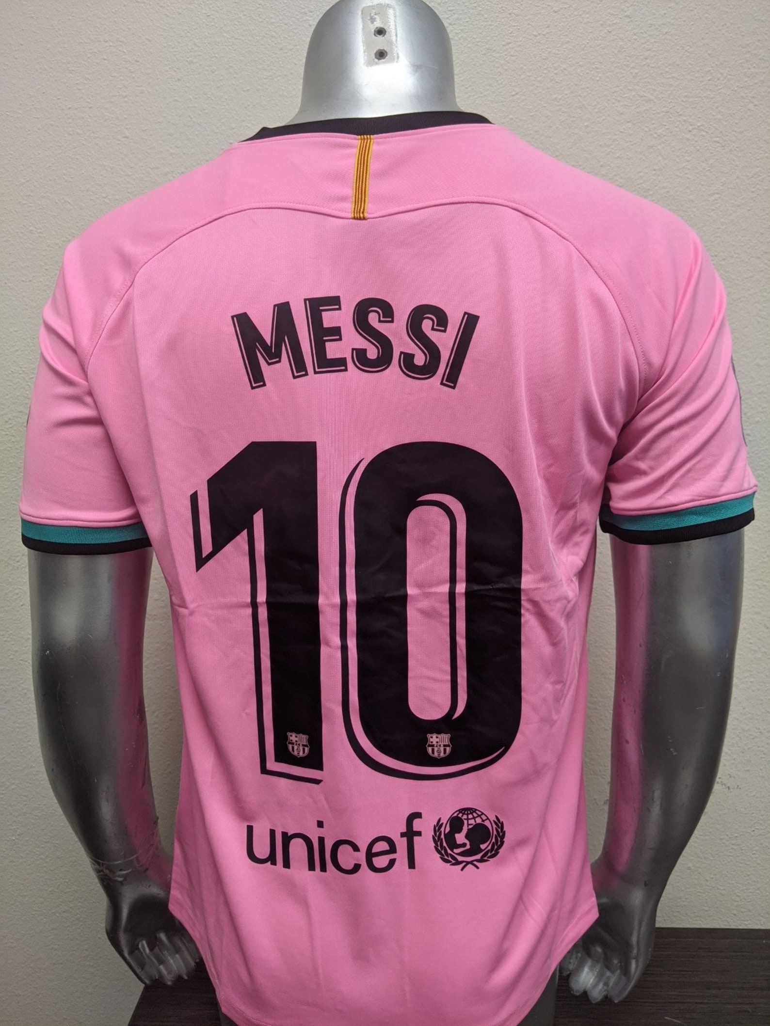 Messi Barcelona Third Alternative Pink Football Soccer Jersey | Etsy