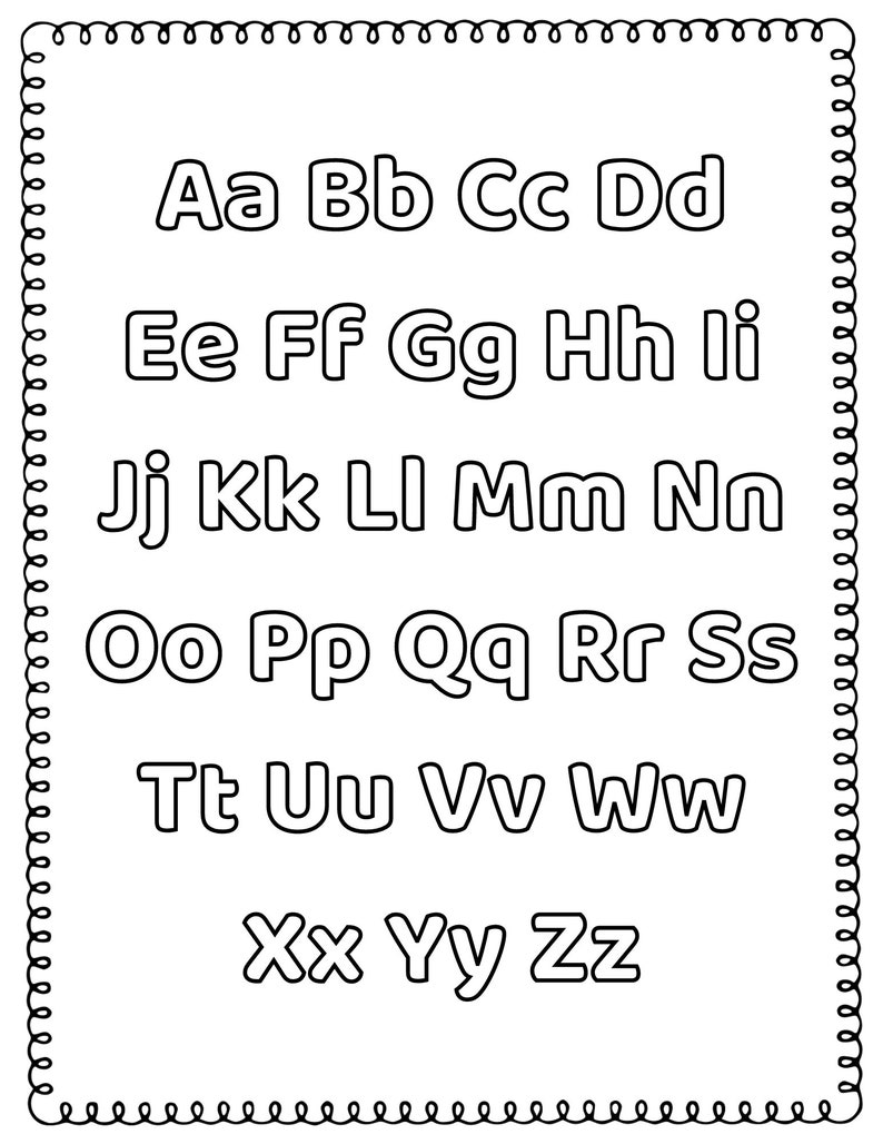 Abc/abc Alphabet Uppercase Lowercase Letters Numbers 110 Etsy