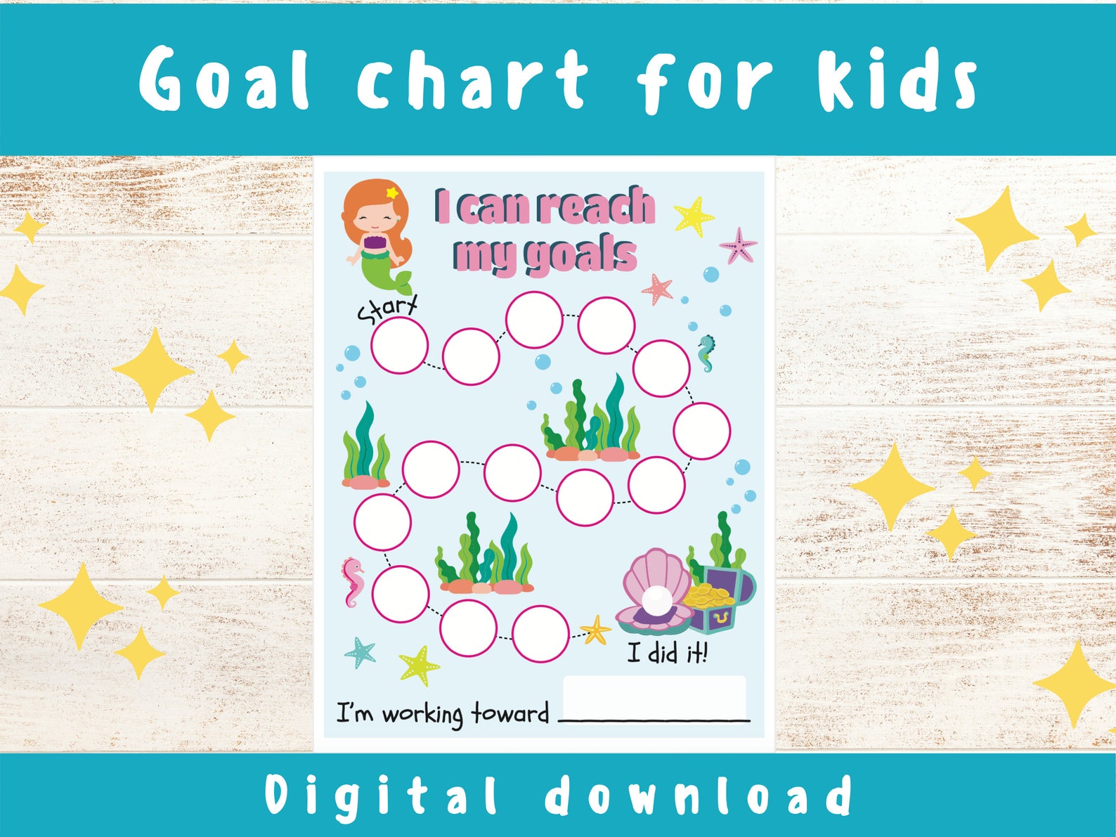 goal-chart-for-kids-printable-goal-chart-for-kids-etsy