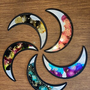 Moon Phase Alcohol Ink Mirrors image 10