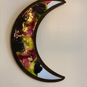 Moon Phase Alcohol Ink Mirrors image 5
