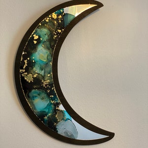 Moon Phase Alcohol Ink Mirrors image 8