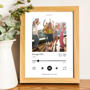 PERSONALISED SPOTIFY SONG Print | Custom Spotify Print | Custom Music Poster | A5, A4, A3 Print or Print at Home Digital File