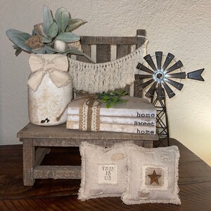 Home Sweet Home - Hand Stamped Book Stacks - Personalized Book Stack - Farmhouse Decor - Rustic Decor - Vintage Decor - Gift