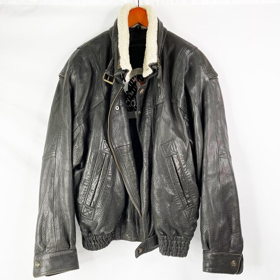 Marco pierguidi leather online jacket