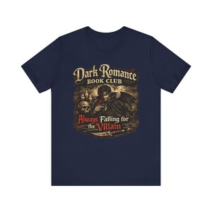 Dark Romance Book Club Always Falling for the Villain Tee | Gothic Reader Shirt image 6
