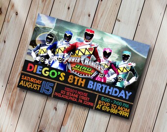 Power Rangers Dino Charge Birthday Etsy Power Rangers Dino Charge Birthday Etsy