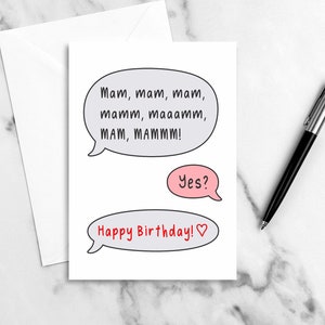 Mam Birthday Card | North East | Northern | Middlesbrough | Teesside | Newcastle | Tyneside | Sunderland | Mum