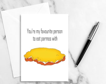 Parmo Valentines Day Card | Teesside | Middlesbrough | Parmo | Valentines Day | Teessider | Chicken Parmo