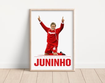 Juninho Middlesbrough Legend Artwork Print | Middlesbrough | Boro | MFC | UTB | North East | Northern | Teesside