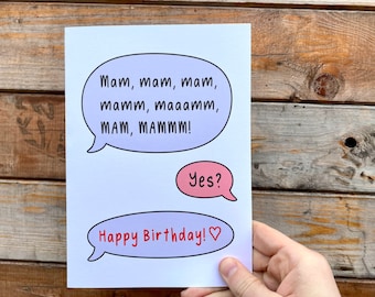 MAM Birthday Card | Mam | North East | Northern | Middlesbrough | Teesside | Newcastle | Tyneside | Sunderland