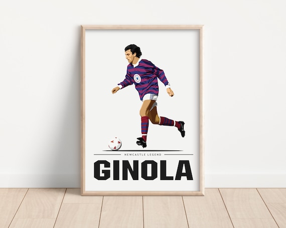 David Ginola Newcastle Legend Artwork Print Ginola Newcastle