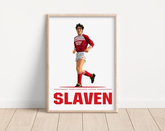 Bernie Slaven Middlesbrough Legend Artwork Print | Middlesbrough FC | Boro | MFC | UTB | North East | Football | Teesside