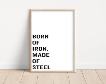 Born Of Iron Made Of Teel Teesside Artwork | Print | Poster | Teesside | Middlesbrough | North East