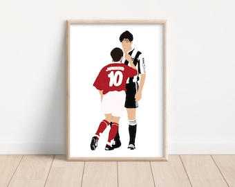 Juninho Artwork Print | Middlesbrough | Boro | MFC | UTB | North East | Northern | Teesside | Juninho Paulista | The Little Fella