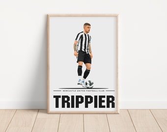 Kieran Trippier Newcastle Player Artwork Print | Newcastle United | NUFC | Toon Army | Geordies | North East | Northern | Tyneside