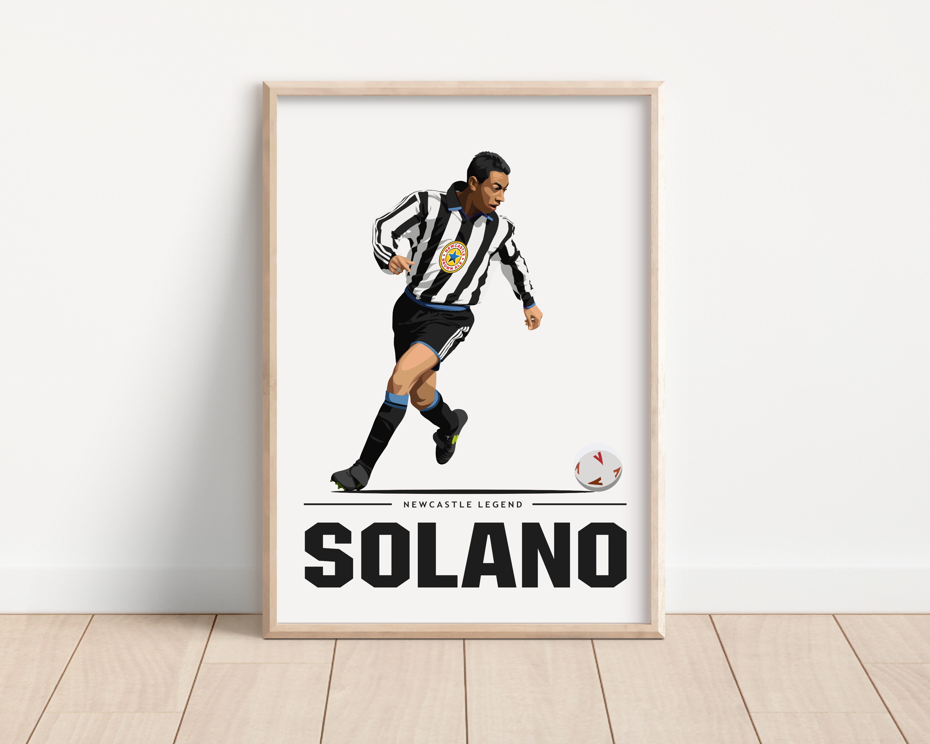 Nobby Solano Newcastle Legend Artwork Print | Gazza | Newcastle United |  NUFC | Toon Army | Geordies | North East | Northern | Tyneside - Etsy
