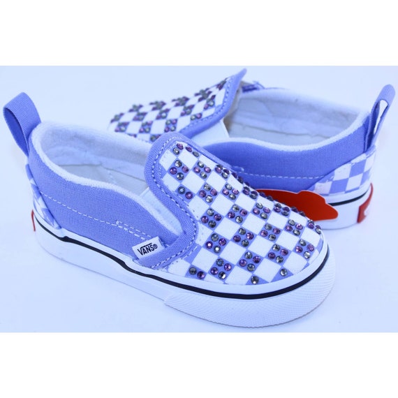 pale iris checkerboard vans