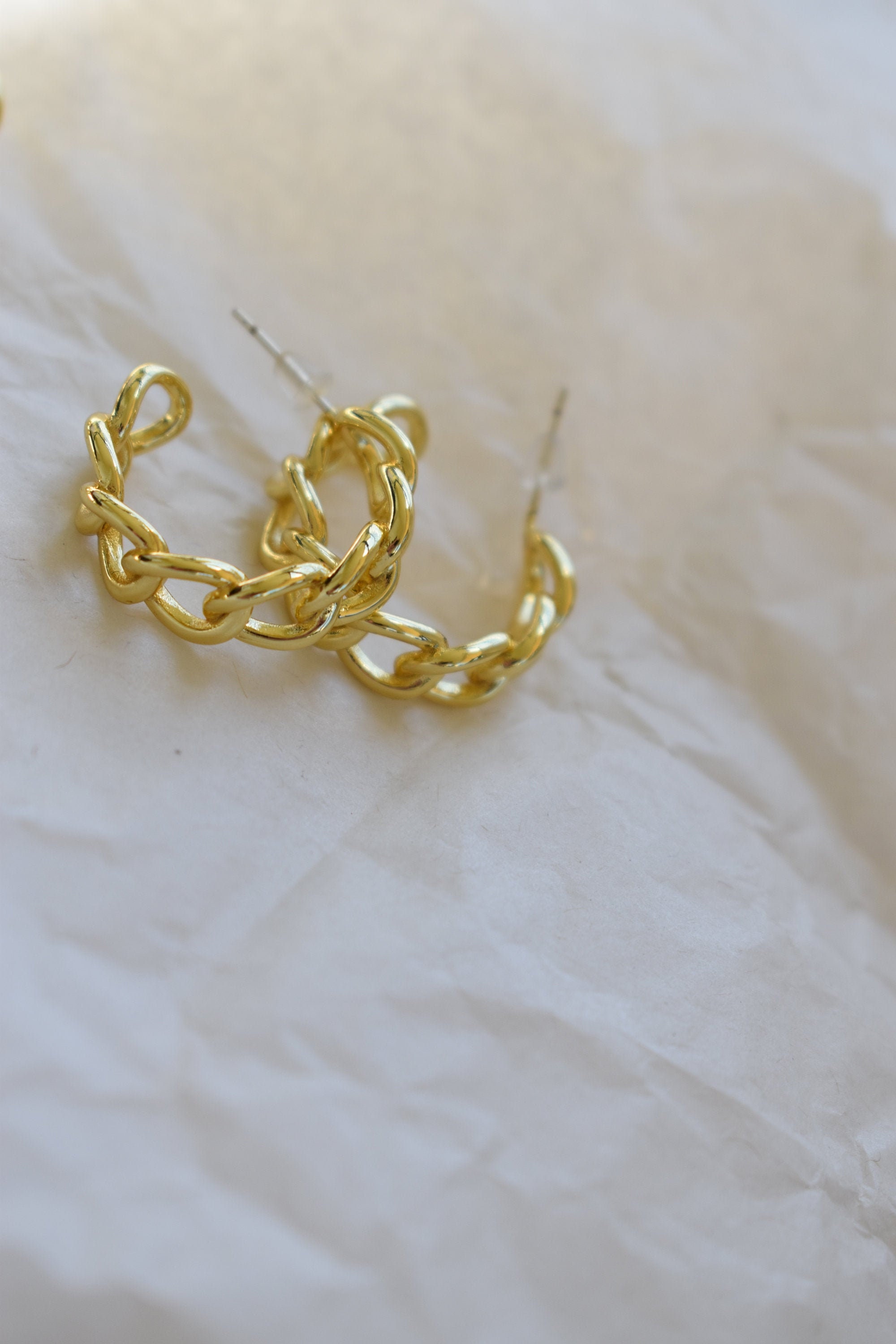 Chain earrings Etsy