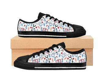nurse doodle sneakers