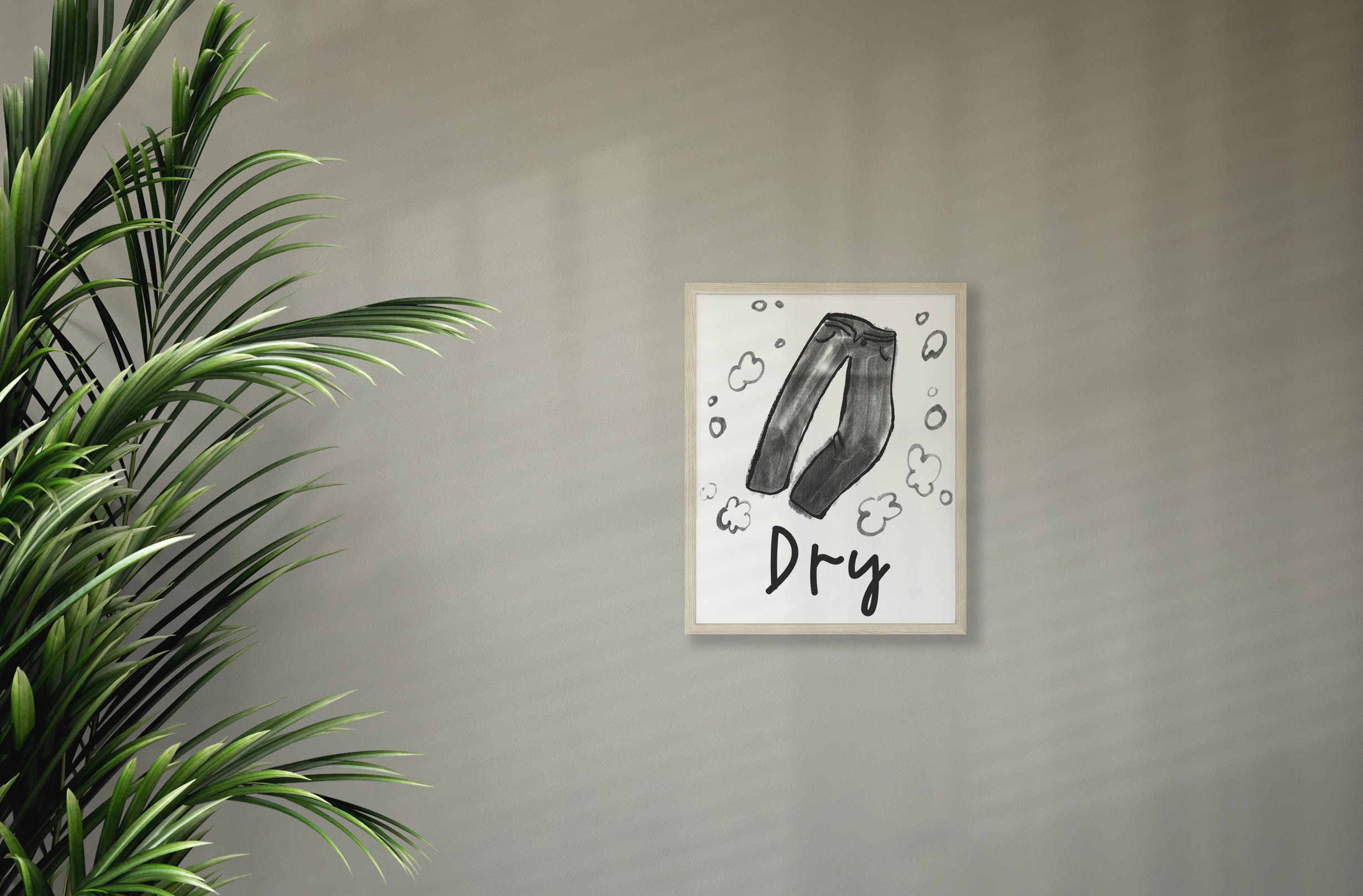 Set von 4 Waschküche Dekor Waschküche Zeichen waschen | Etsy