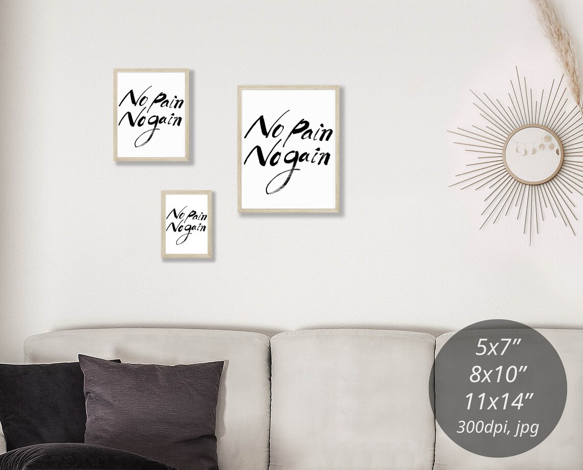 Motivational quote wall art Wall art quote print Handwritten | Etsy