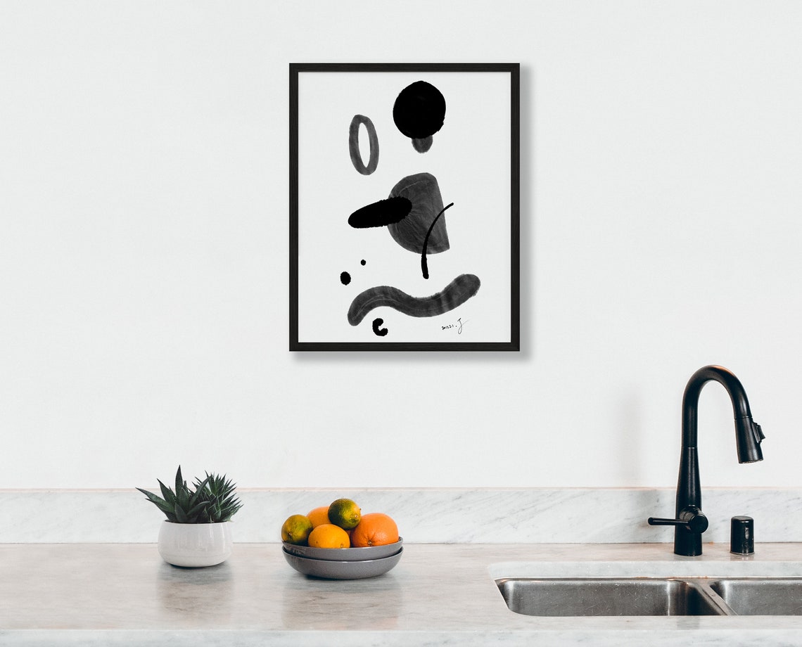 Printable geometric art Modern abstract art Aesthetic Etsy