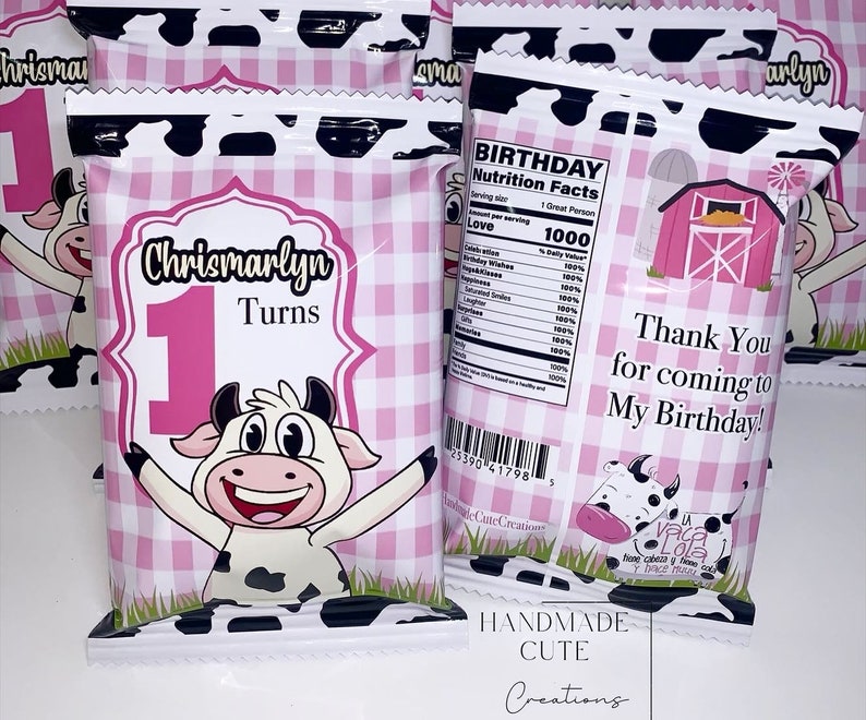 La vaca lola Bolsas de patatas fritas personalizadas Etsy España La vaca lola Bolsas de patatas fritas personalizadas Etsy España