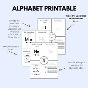 Letter of the Day Worksheets for Preschool, Homeschool Alphabet ...