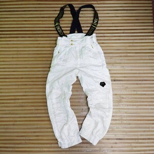 Made in Japan Silvy Vintage Overall Ski Pant Multi Colour Padding Baggy Wide Balloon Stretchable Waist