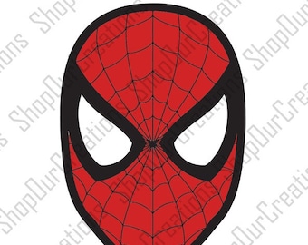 Spider-Man Gesicht Spinnen-Mann Kopf