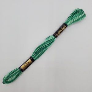 Vintage Mouline Special #125 DMC Cotton Six Strand Embroidery Variation Colored Floss Green Made in France 2 Boxes & Individual Skeins