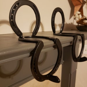 Horseshoe Mantle Stocking Hanger