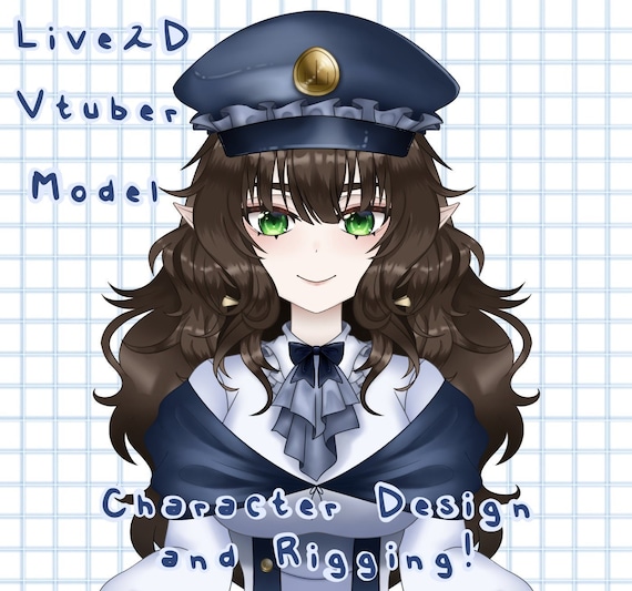 Live2D Custom Vtuber Model || Character Design + Rigging Comission || Anime Character Model ||