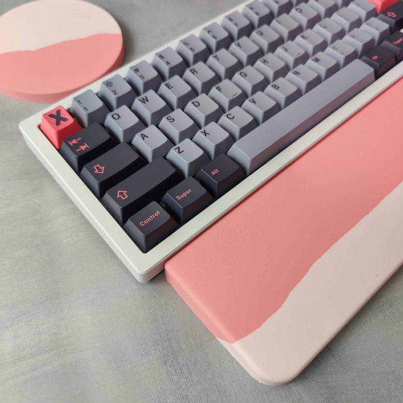 Concrete Wrist Rest Desk Tidy Wrist Rest Computer Etsy