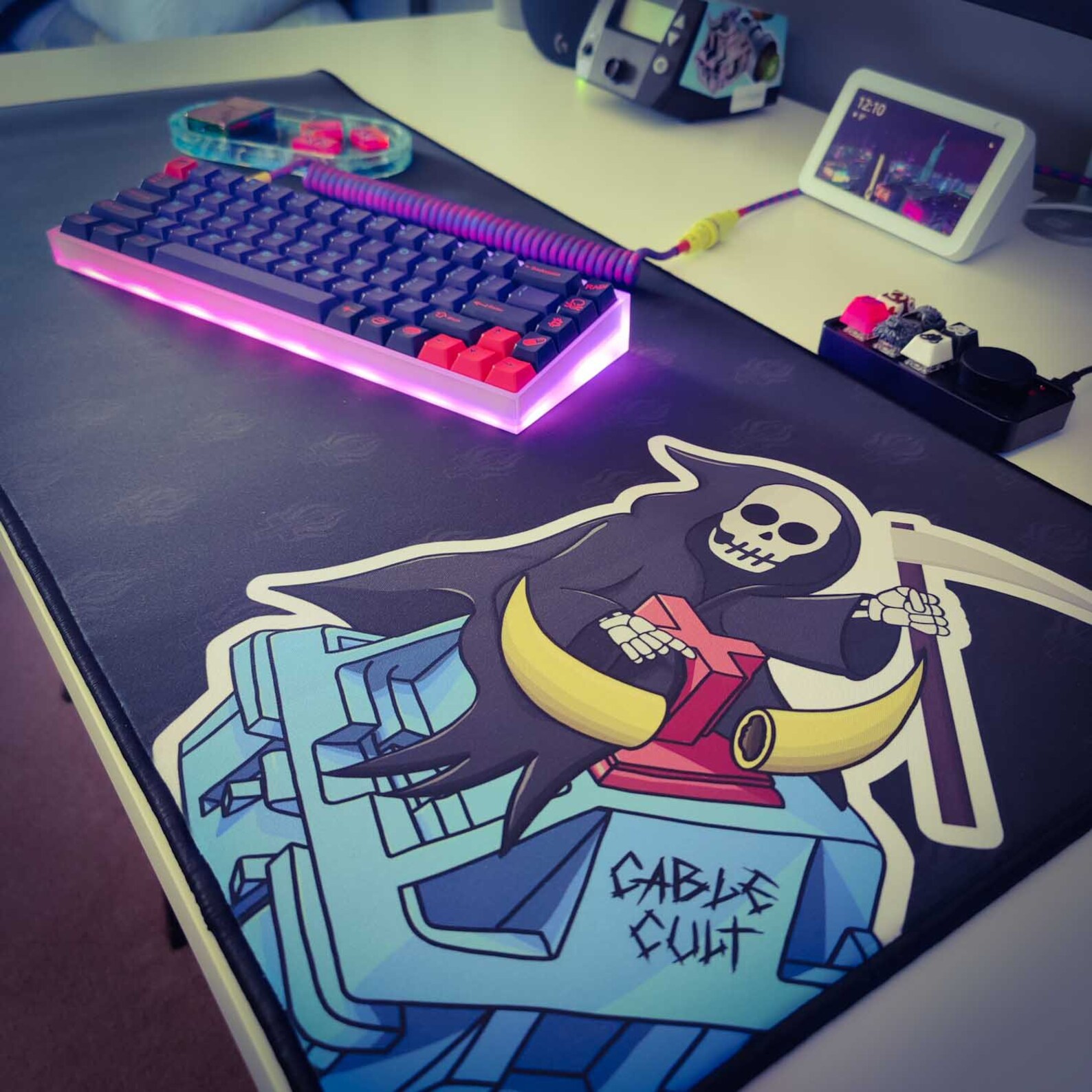 Large Desk Mat Computer Accessory Peripherals Tech Etsy