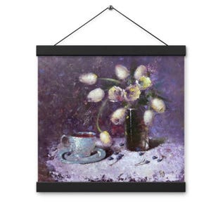Tulip painting Print on demand Framed spring art Tulip wall print Best selling Floral Still life Modern kitchen Farmhouse home decor Bouquet