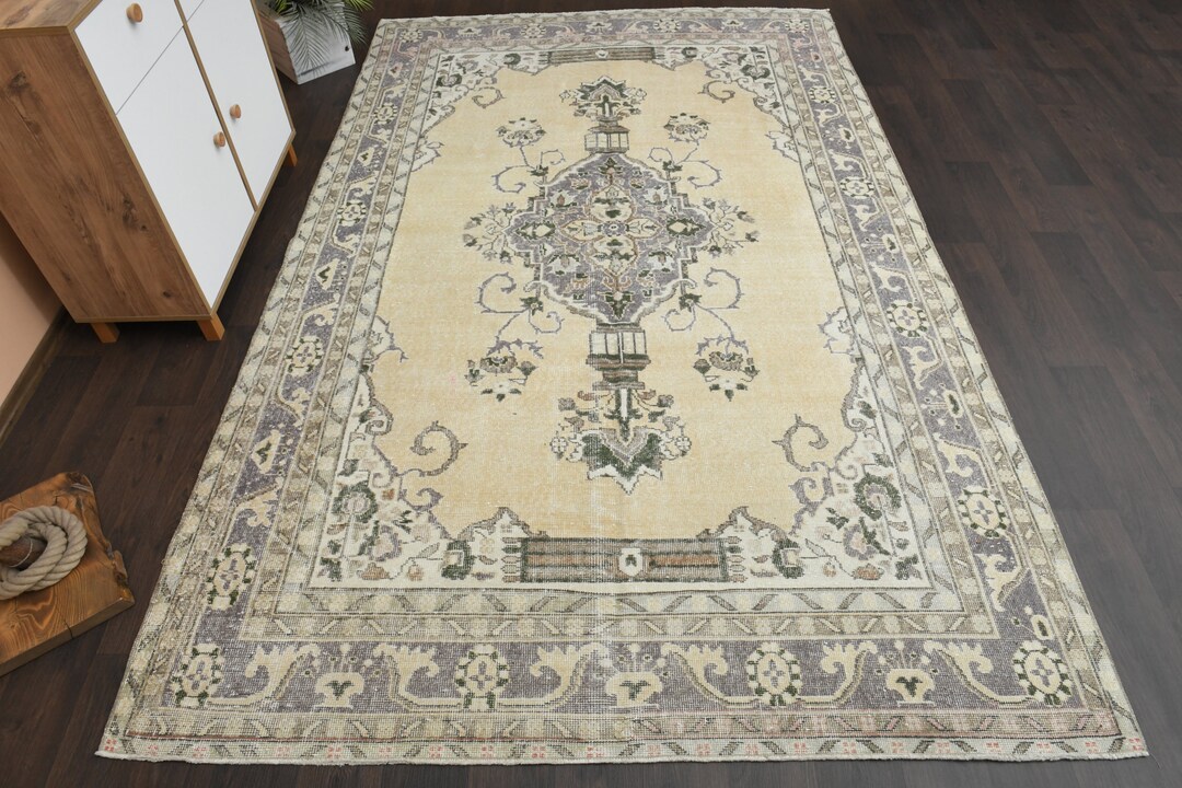 7x11 Turkish Rug, Area Rug, Home Decor, Vintage Rug, Oushak Rug ...