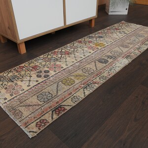 1.7x5.4 Ft Turkish rug, Vintage rug, Handmade rug, Anatolian rug, Patchwork rug, Oushak rug, Runner rug, Bohemian rug, 2x5 Rug, Entryway rug