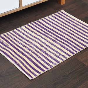 1.5x2.1 Ft Handmade Turkish rug, Vintage door mat rug, Bath mat, Bathroom rug, Kitchen throw rug, Entryway rug, 1x2 Wool rug, Striped rug