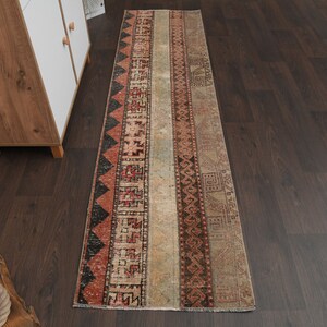 2x8 Vintage rug, Turkish rug, Hallway Rug, Oushak rug, Runner rug, Entryway rug, Wool rug, Kitchen rug, 2x8 Rug, Anatolian rug, 2.1x7.9 Ft