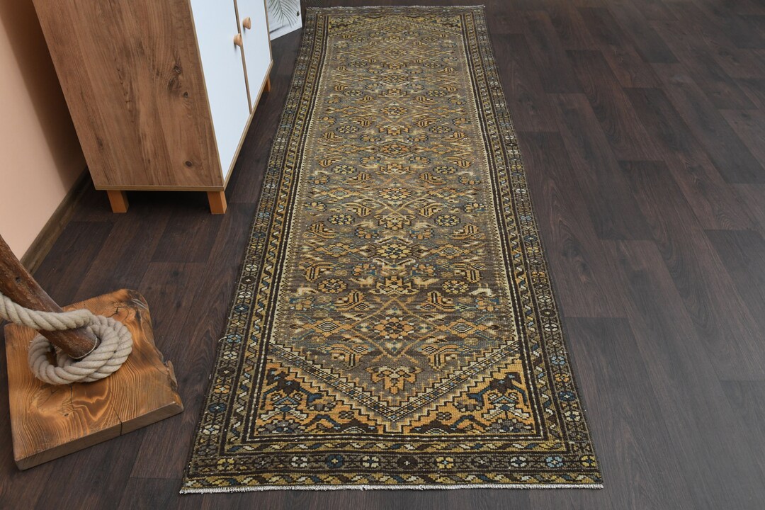 3x9 Ft Kitchen Rug Runner, Handmade Turkish Runner, Vintage Runner ...