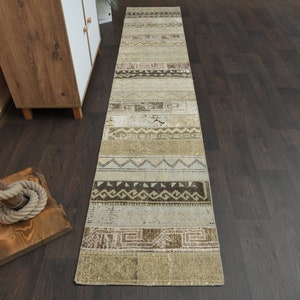 2.0x9.9 Ft Turkish runner rug, Vintage runner, Anatolian rug, Wool rug, Oushak runner, Boho decor, Hallway rug, Farmhouse decor, 2x10 Rug