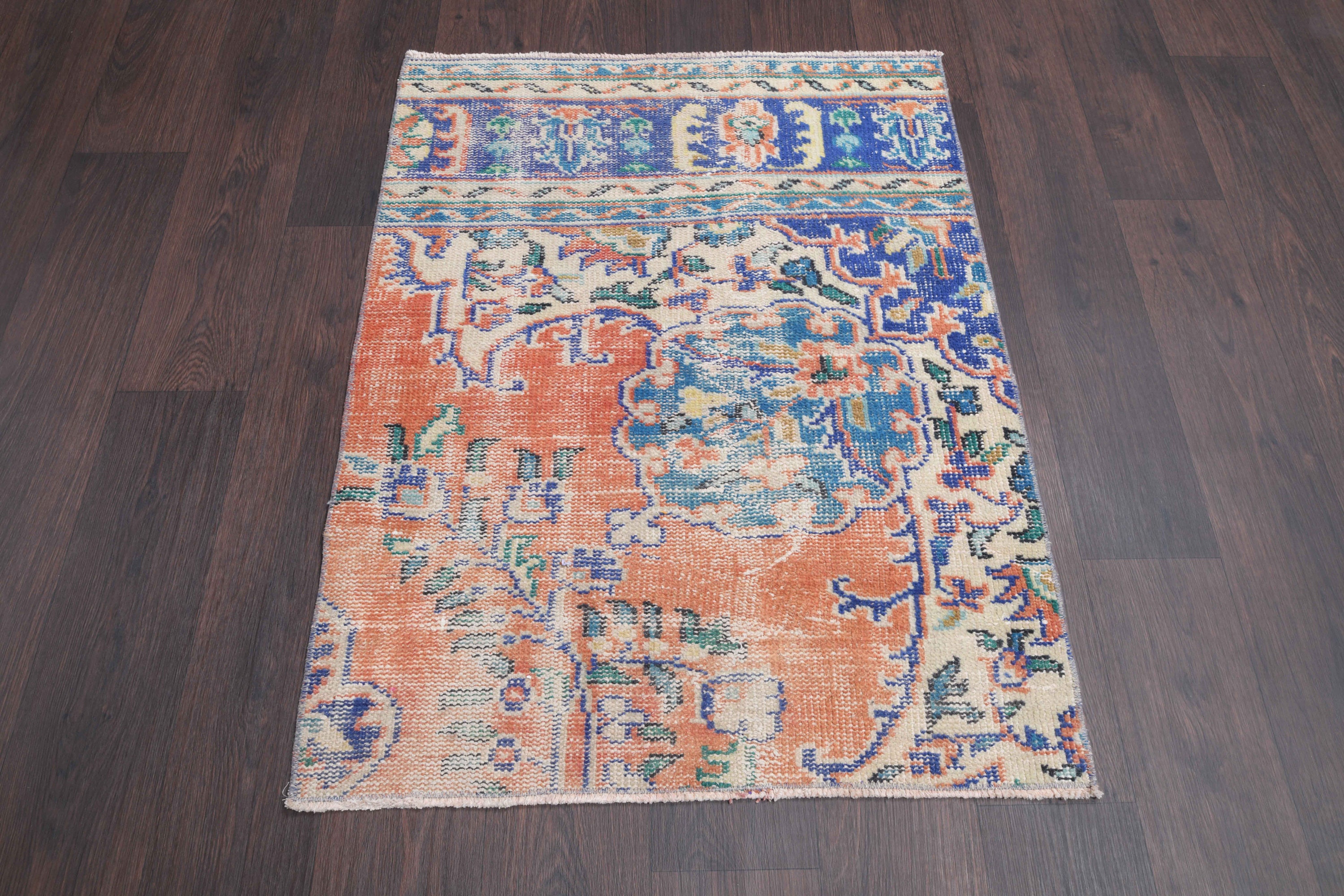 3x3 Turkish Small Rug, Vintage Rug, Front Mat, Entryway Rug, Door Mat ...