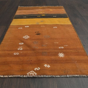 1.6x2.8 Ft Handwoven Turkish rug, Bath mat, Bathroom rug, Kitchen throw carpet, Wool Door mat, Vintage small rug, Home decor, 2x3 Small rug