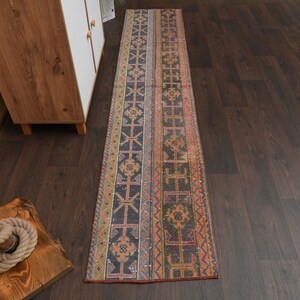 2x8 Vintage rug, Turkish rug, Hallway Rug, Oushak rug, Entryway rug, Runner rug, Wool rug, Kitchen rug, 2x8 Rug, Anatolian rug, 1.8x8.5 Ft