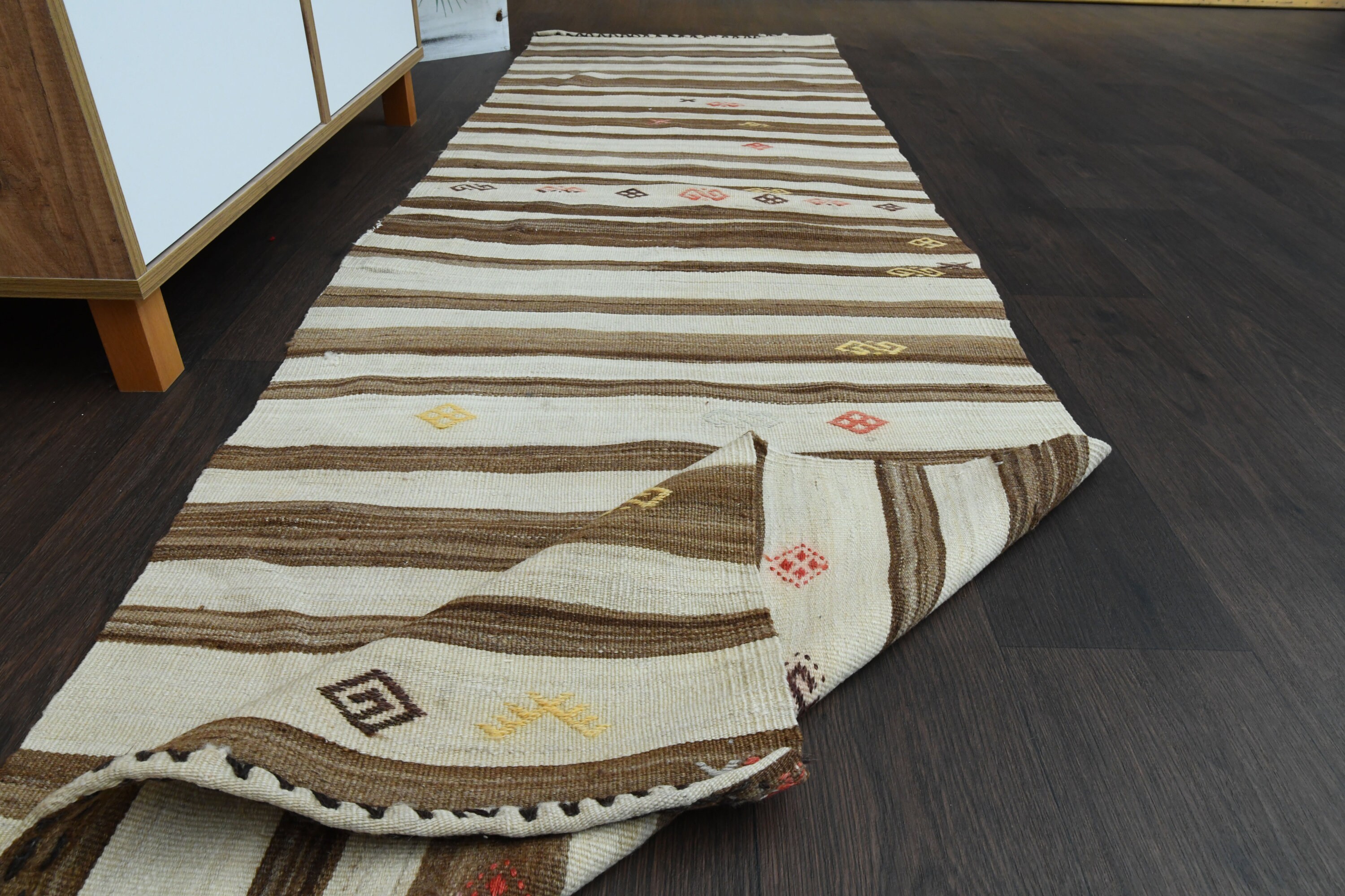 2.4 x 8.1フィートのトルコ製ランナー、ヴィンテージランナー