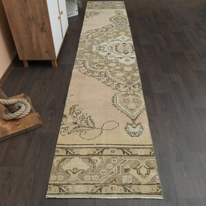 2x12 Vintage Oushak rug, Turkish rug, Hallway rug, Anatolian rug, 2x12Rug, Kitchen rug, Runner rug, Entryway rug, Boho decor, 2.3x12.5 Ft